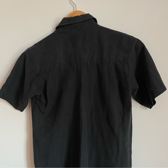 OZMA Silk Linen Painter's Jumpsuit In Black XS - Picture 7 of 12